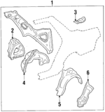 64350SD4300ZZ - : Pkg Tray Support for Acura Image