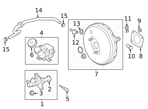 Master Cylinder - Components On Dash Panel for 2025 Mitsubishi Outlander Sport #0
