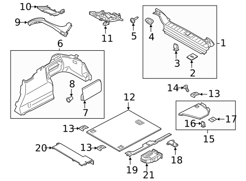 Interior Trim - Rear Body for 2020 Porsche Panamera #3