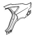 71503JIC00 - Body: Quarter Panel for Genesis: Electrified G80 Image