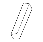 6102A875 - : Lift Gate Glass Spacer for Mitsubishi: Mirage Image