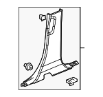 23238808 - Body: Lower Center Pillar Trim for Chevrolet: Equinox | GMC: Terrain Image