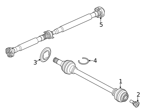 Axle & Differential for 2024 BMW X6 #1