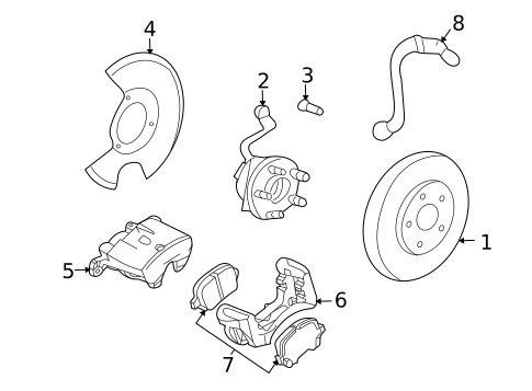 Disc Pads & Brake Shoes for 2008 Pontiac Solstice #0