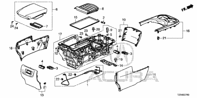 Middle Console (1) for 2019 Acura MDX #0
