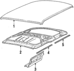 4136087 - Body: Roof Panel for Chrysler: Fifth Avenue | Dodge: Diplomat Image