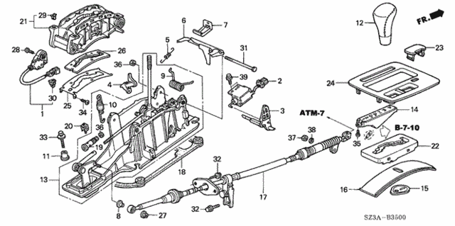 Select Lever for 2004 Acura RL #0