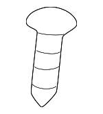 52201964201 - Body: Package Tray Clip for BMW: 323Ci, 323i, 325Ci, 325i, 325xi, 328Ci, 328i, 330Ci, 330i, 330xi, 840i, 840i Gran Coupe, 840i xDrive, 840i xDrive Gran Coupe, M3, M8, M8 Gran Coupe, M850i xDrive, M850i xDrive Gran Coupe, X5, Z4 Image