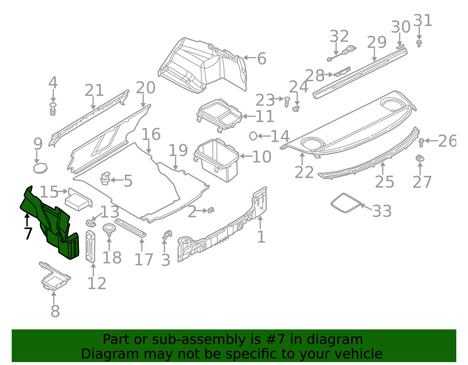 51478266567 - 2000-2006 BMW Side Trim Panel (51-47-8-266-567) | BMW of ...