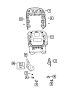 6PH961A5AE - Interior Trim: Front Seat Back Panel for Mopar Image