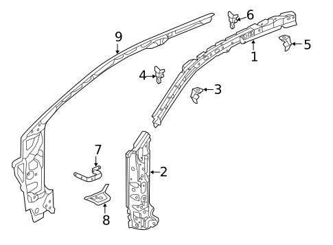 Hinge Pillar for 2014 Acura RLX #0