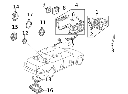 Sound System for 1999 Acura RL #0