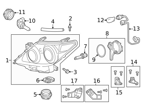 Bulbs - Chassis for 2013 Lexus LX570 #0