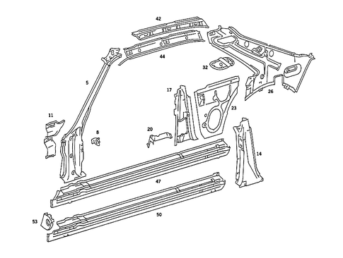 Side Panels for 1986 Mercedes-Benz 560SEC #0
