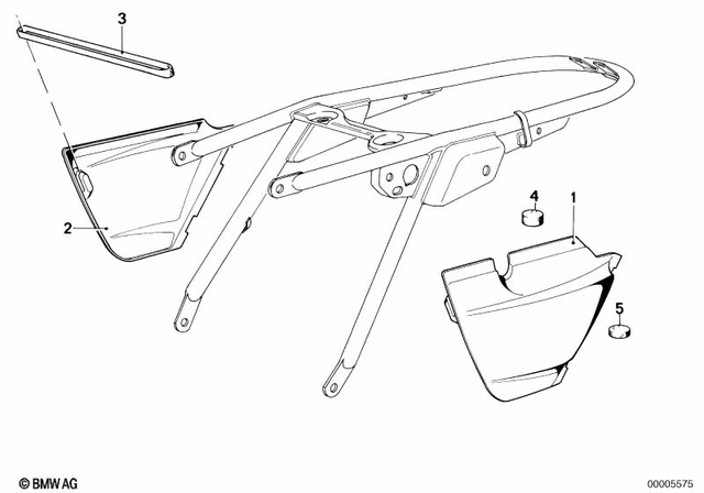 46631235024 - Frame and Mounting Parts: Battery Cover Right Prime Coated -  for BMW-Motorrad Image