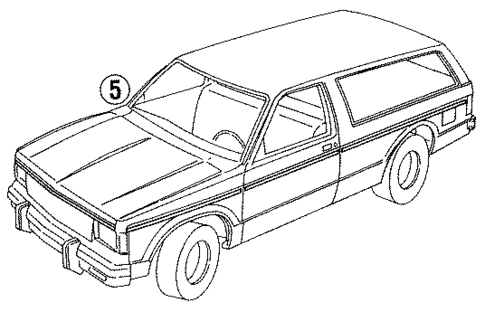 Stripe Tape for 1986 GMC Jimmy S15 #2