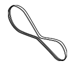 P2260849 - Cooling System: AC Belt for Audi: A8 Quattro, RS Q8, S8, SQ7, SQ8 Image