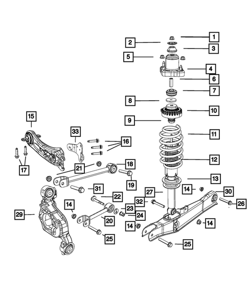 Rear Suspension and Cradle for 2012 Chrysler 200 #0