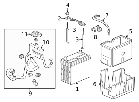 Battery for 2019 Honda CR-V #0