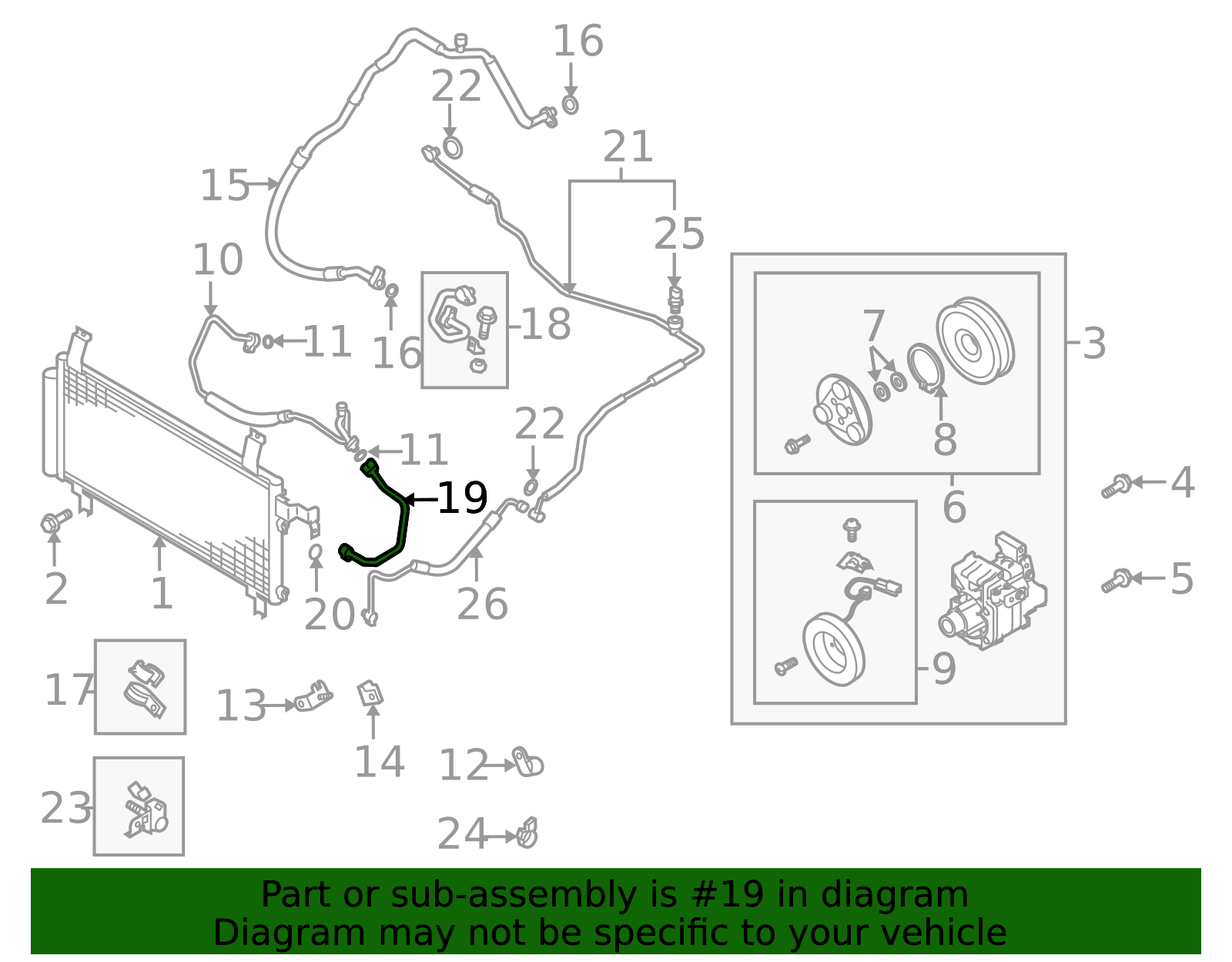 GP9A-61-464A - Cooler Line 2006-2007 Mazda 6 | Mazda Parts.US