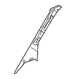 1HB05XDVAA - Body: Windshield Pillar Trim for Mopar Image