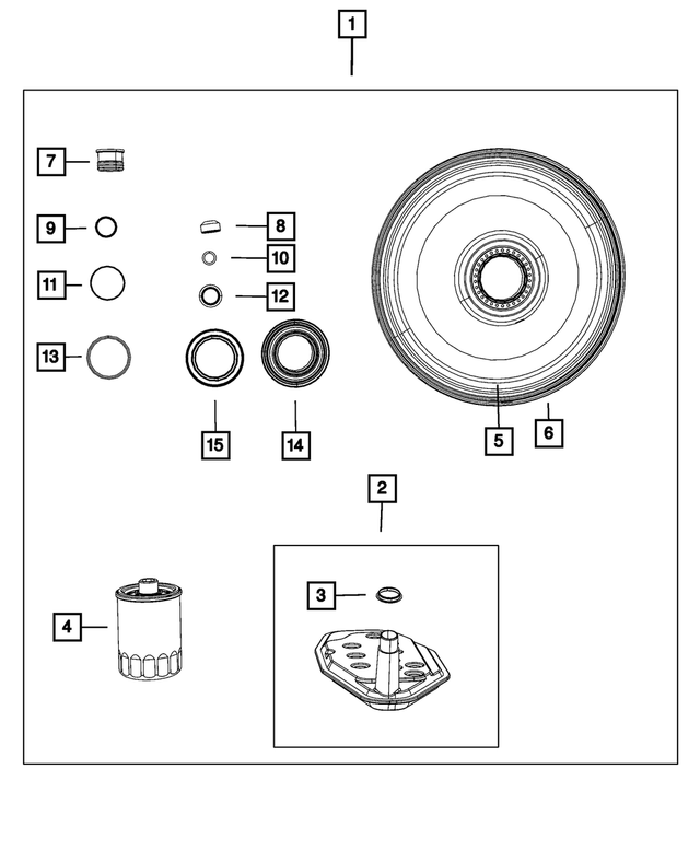 « 68010041AD – 65RFE; 6-Speed; Automatic Transmission : Transmission Ens De Joint pour Mopar Image »