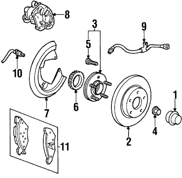 2F3Z2552AA - : Caliper Assembly for Lincoln: Continental Image