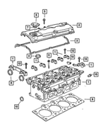 R8249421AA - Engine 2.4L Four Cylinder: Cylinder Head for Mopar Image