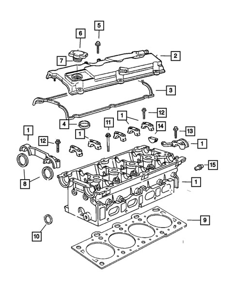 Cylinder Head for 2007 Chrysler PT Cruiser #0