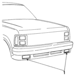 4504803 - Electrical: Fog Lamp Assembly for Dodge: Dakota Image