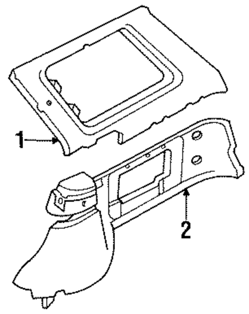 Interior Trim - Quarter Panels for 1988 Nissan Maxima #0