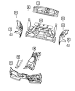 55315146AH - Interior Trim: Rear Shelf Silencer for Mopar Image