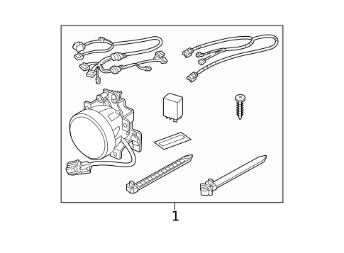 Fog Lamps for 2005 Honda Element #0