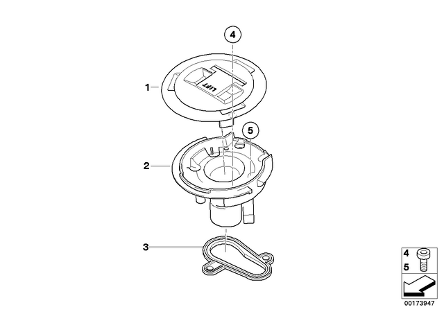 16117691502 - Fuel Supply: Tank Lid -  for BMW-Motorrad Image