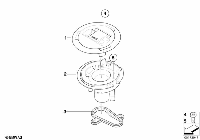 16117691502 - Fuel Supply: Tank Lid -  for BMW-Motorrad Image