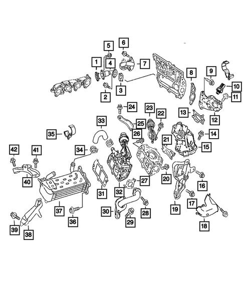 EGR System for 2011 Dodge Caliber #0