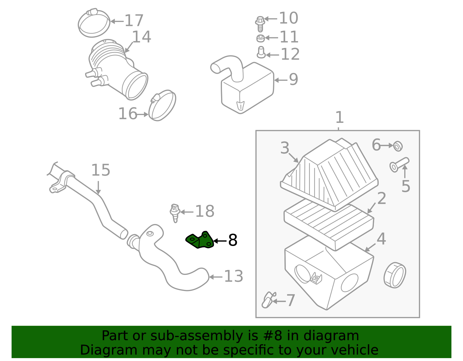 16589-4S110 - High-Quality Air Cleaner Bracket for 1999-2004 Nissan ...