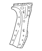 41007437475 - Body: Lock Pillar Reinforced for BMW: 530e, 530e xDrive, 530i, 530i xDrive, 540d xDrive, 540i, 540i xDrive, M5, M550i xDrive Image