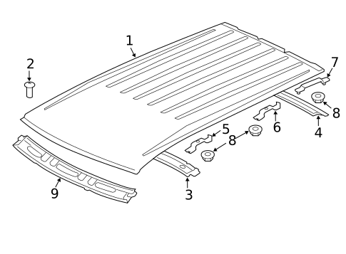 Roof & Components for 2013 Mitsubishi Outlander #1