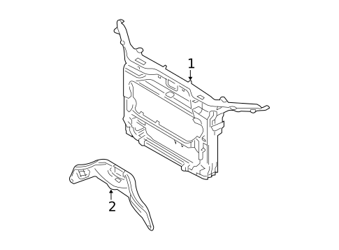 Radiator Support for 2010 Ford Edge #0