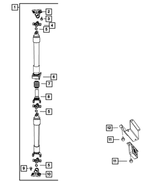 52853221AC - Rear Axle; American Axle 292 MM Dual Rear Wheels; Differential and Drive Line: Drive Shaft for Dodge: Ram 3500 Image