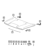6107193AA - Body Sheet Metal Except Doors: Screw for Mopar Image