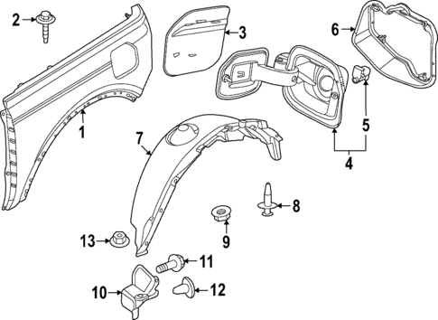 Quarter Panel & Components for 2022 Ford Bronco #1