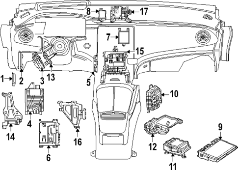 Control Units for 2025 Mercedes-Benz EQE SUV AMG&reg; #4