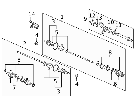 Drive Axles for 2009 Acura MDX #0