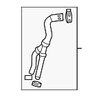 97035923121 - Steering: Power Steering Reservoir Hose for Porsche: Panamera Image