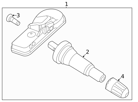 Tire Pressure Monitor Components for 2021 Hyundai Palisade #0