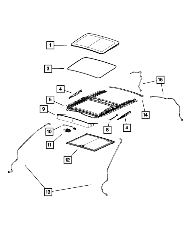 68083210AA - Body Sheet Metal Except Doors: Sunroof Connecting Arm for Mopar Image