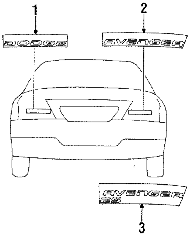 MR787279 - Accessories: Deck Lid Emblem for Mopar Image