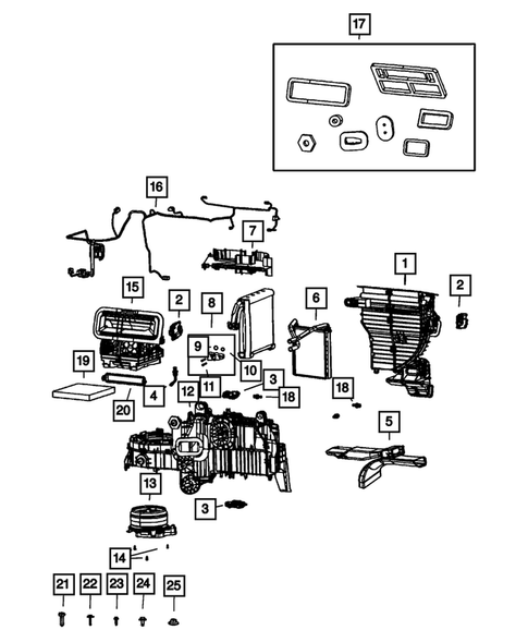 Air Conditioner and Heater Units for 2025 Ram 1500 #0